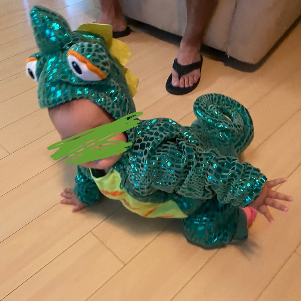 Chameleon baby or toddler costume